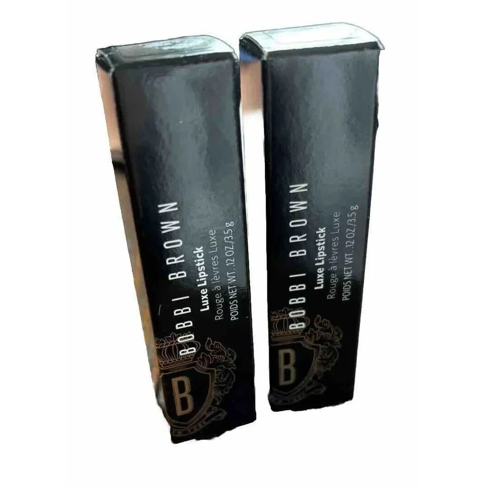 Bobbi Brown 10 Hour Moisturizing Luxe Lipstick 508 TANGO NIB Set Of Two Cosmetic